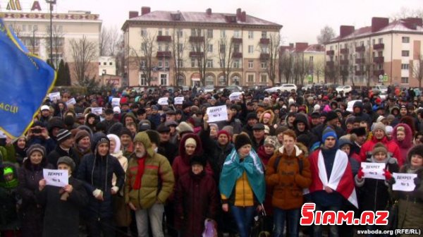 Belarusda Lukaşenkoya istefa tələbilə mitinqlər başladı VİDEO FOTO