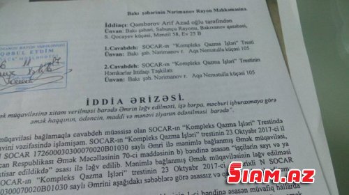 Rəis 38 ilin neftçisini döyüb işdən qovdu Rəis 38 ilin neftçisini döyüb işdən qovdu